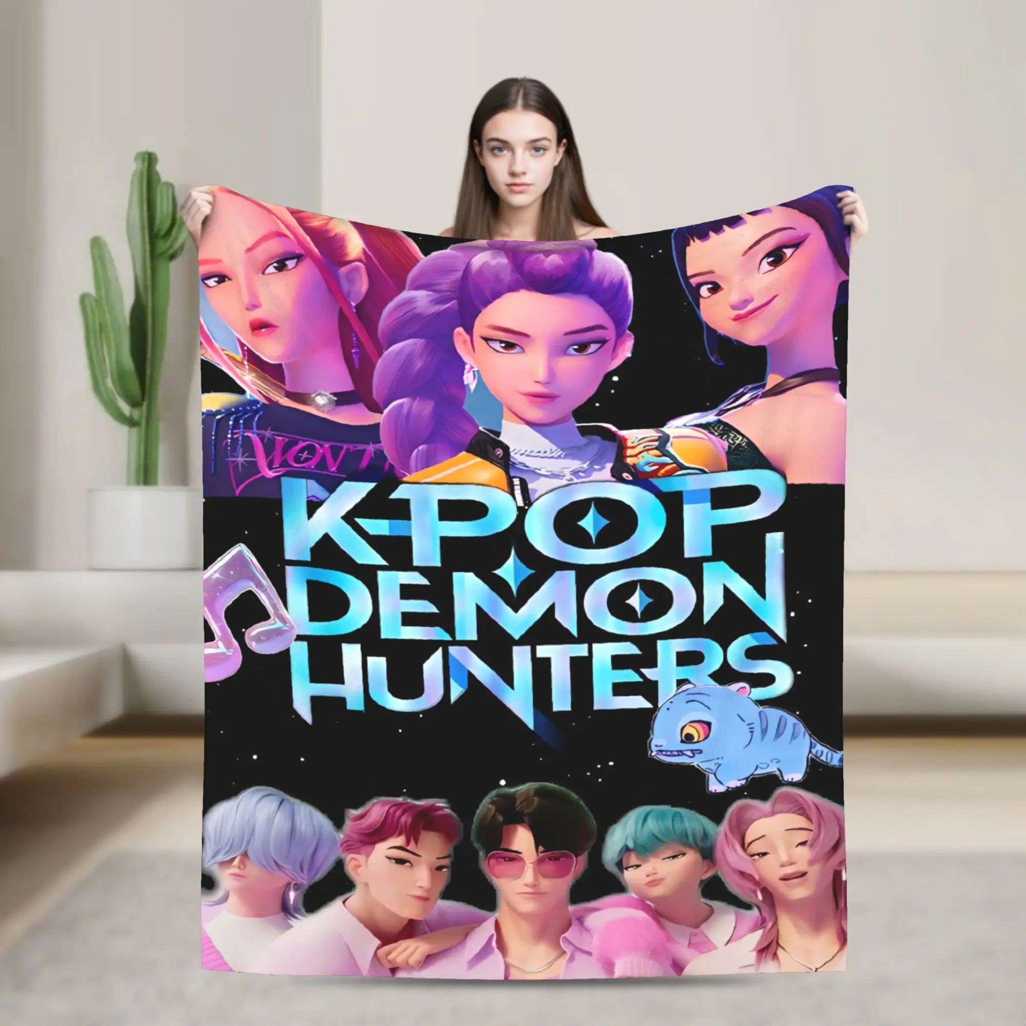 Demon District Flannel Blanket