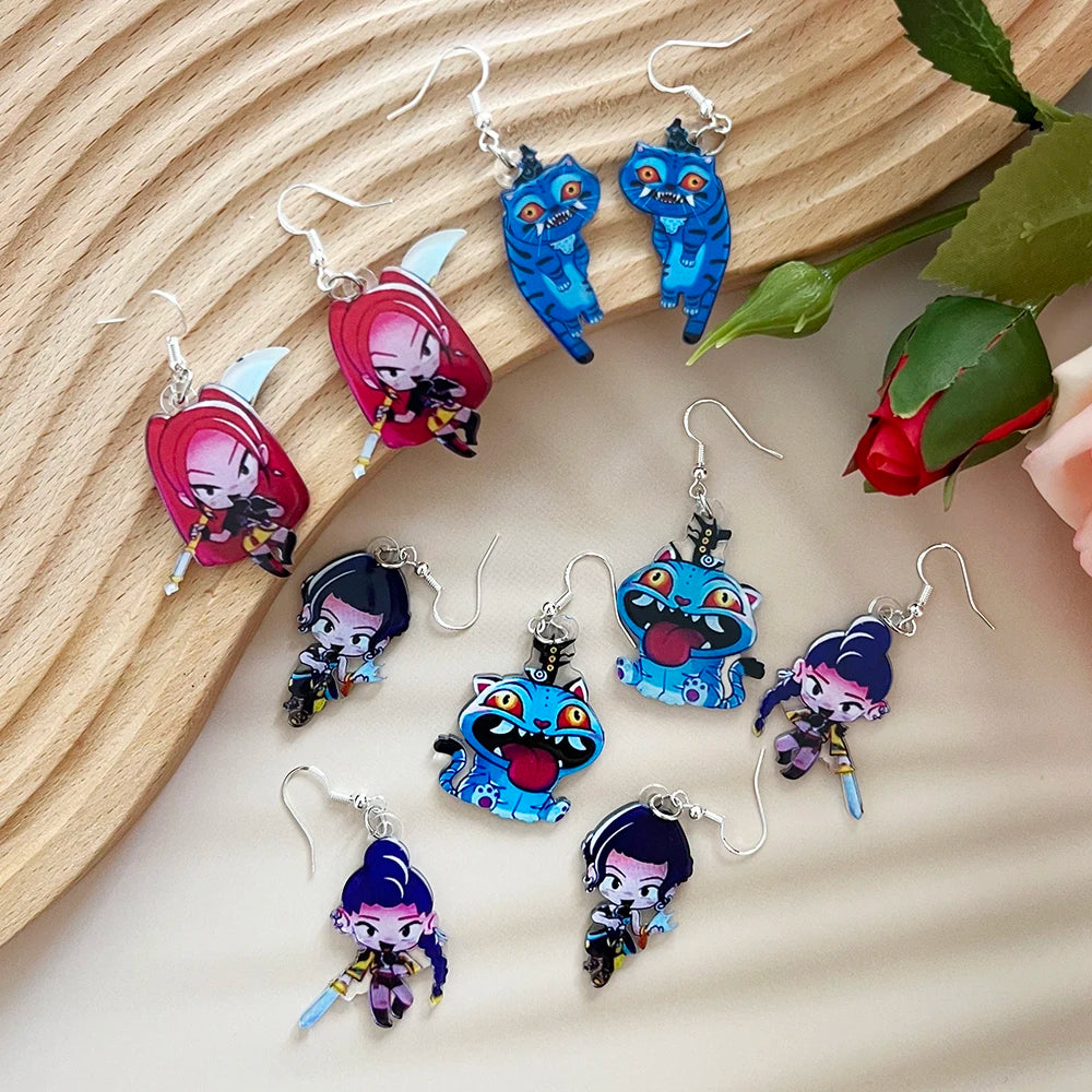 Demon District Acrylic Earrings