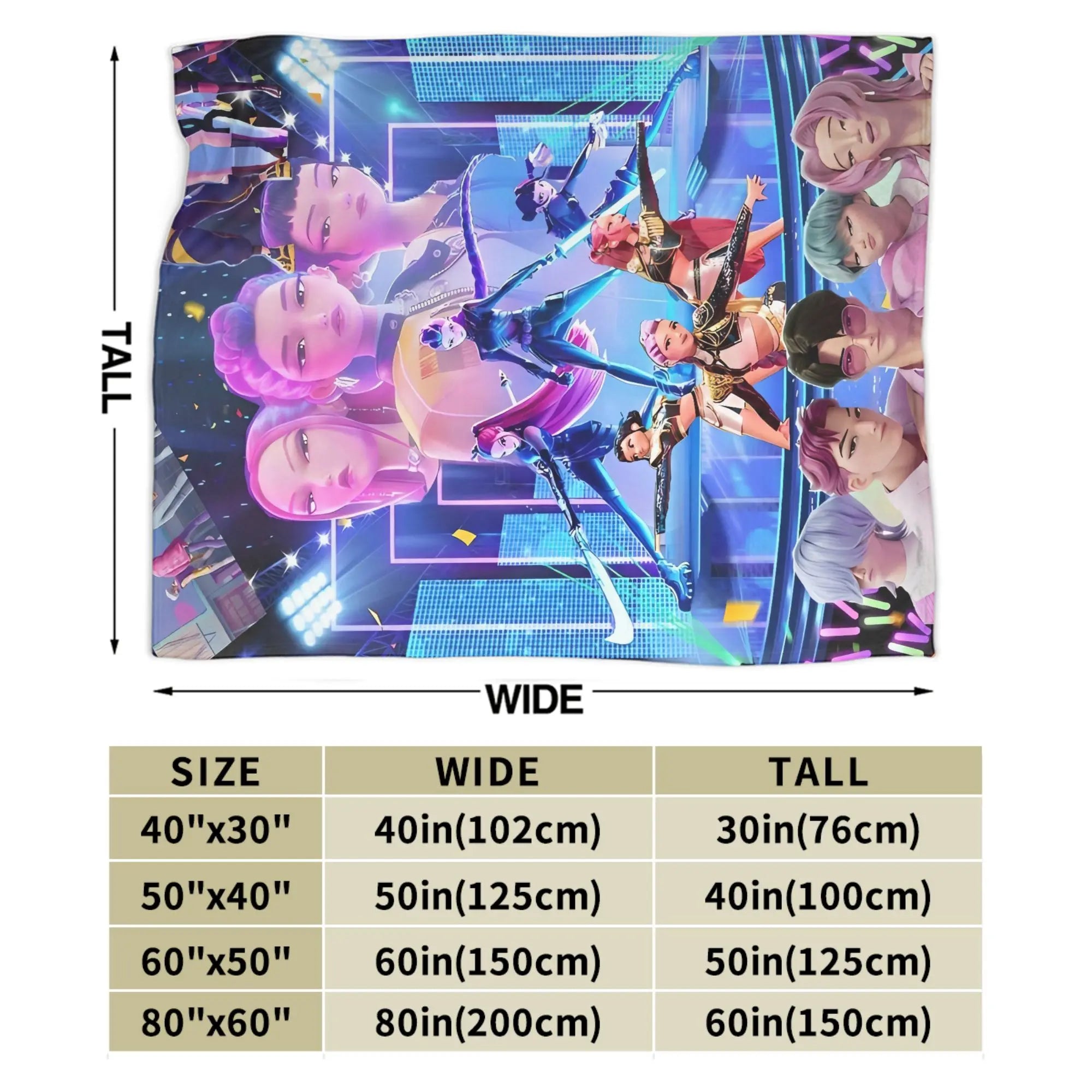 Demon District Flannel Blanket