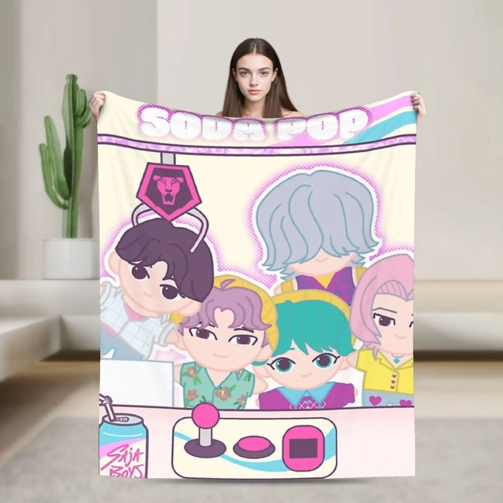 Demon District Flannel Blanket