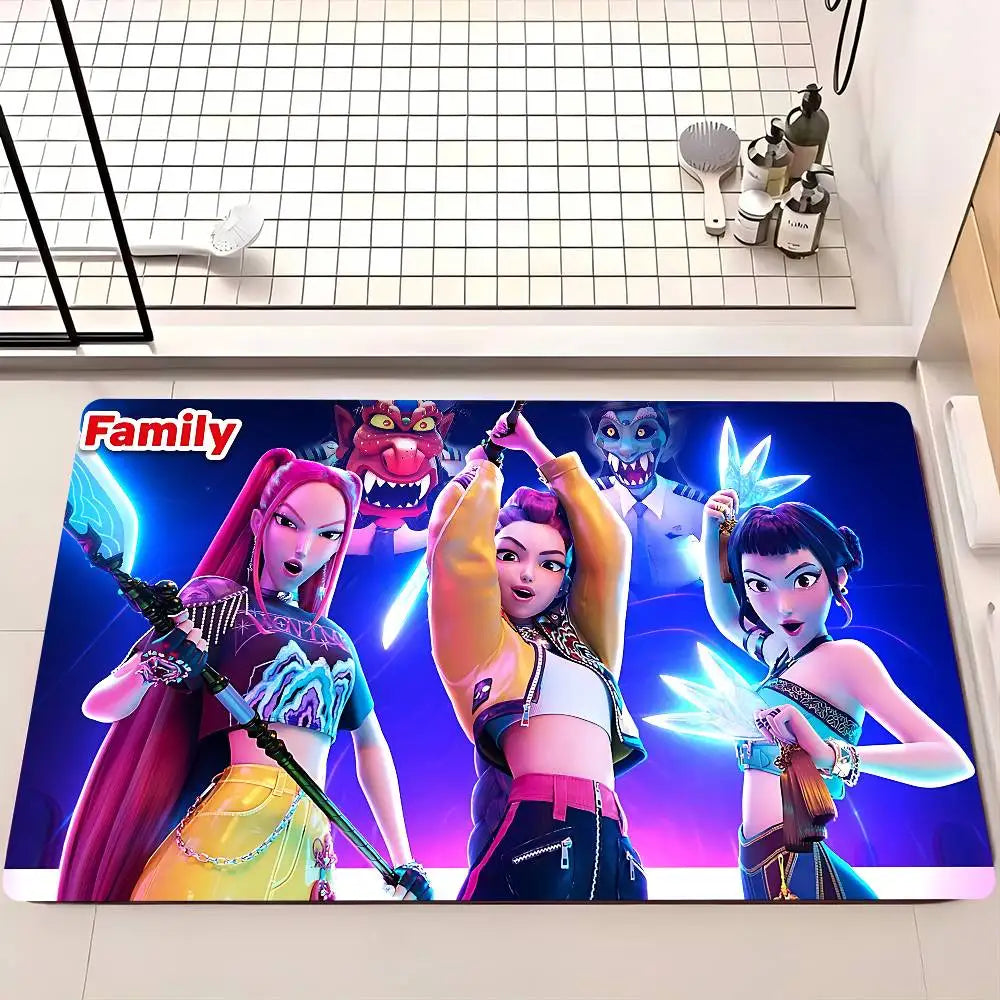 Demon District Non-Slip Rug