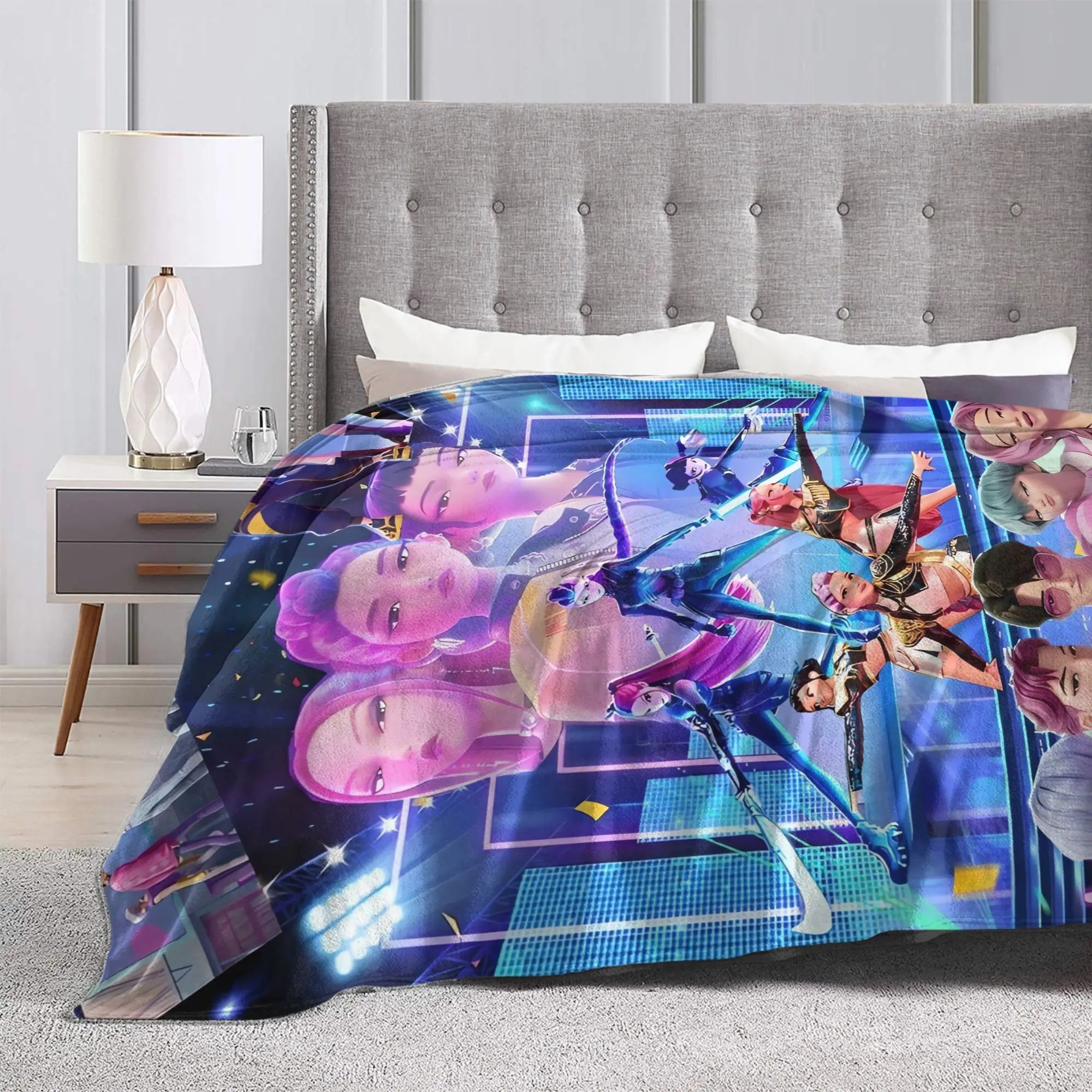 Demon District Flannel Blanket