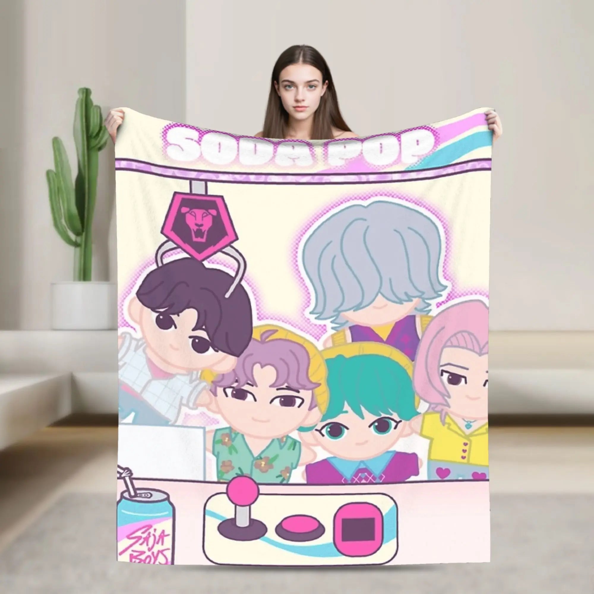 Demon District Flannel Blanket