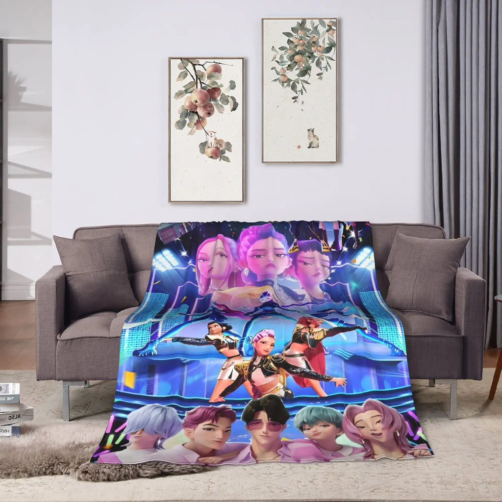 Demon District Flannel Blanket