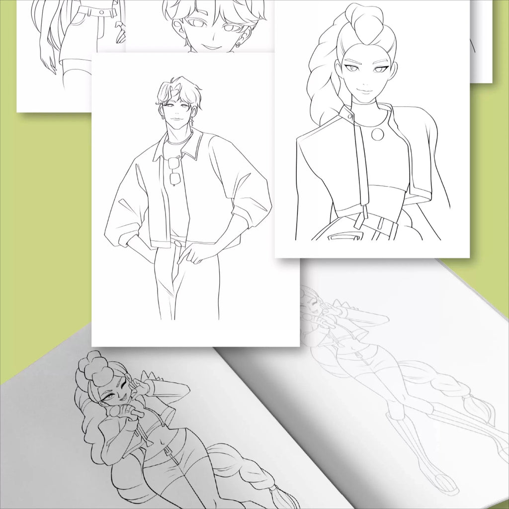 Demon District Coloring Book