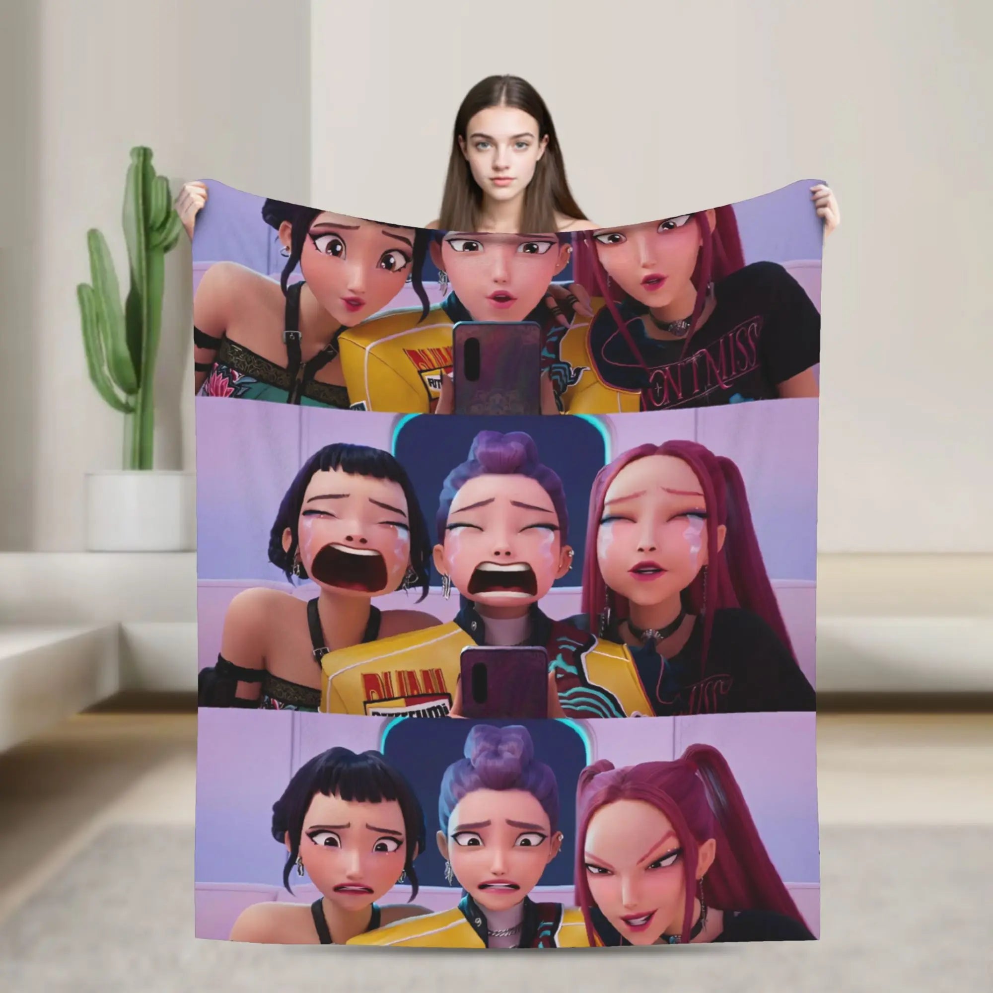 Demon District Flannel Blanket