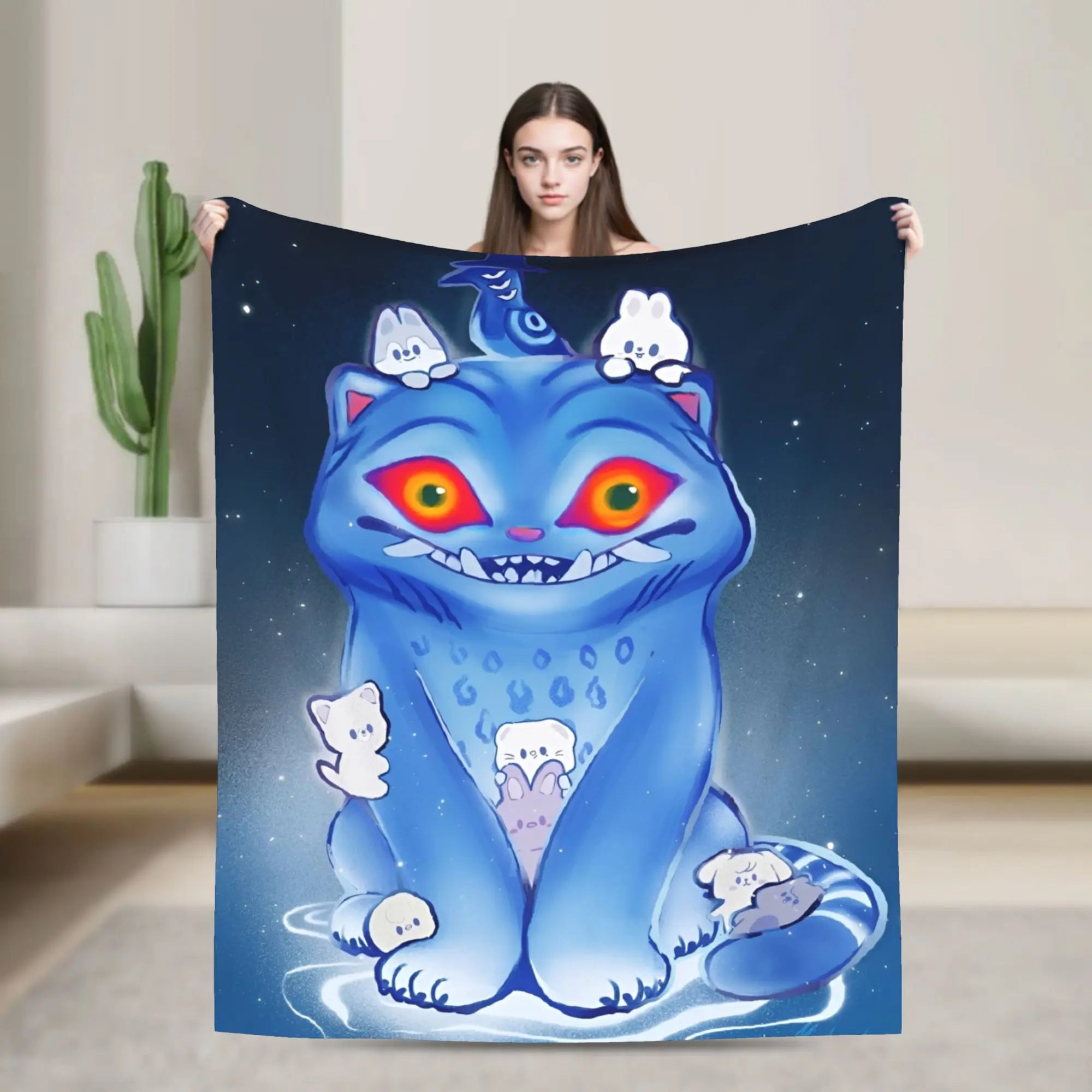 Demon District Flannel Blanket